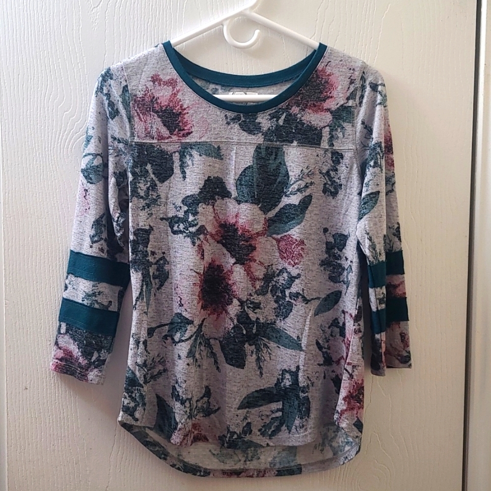 Maurices Floral Baseball Tee